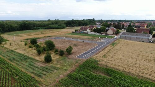 Lotissement Terre et Développement Terre des vignes à Niederhergheim aménagements terminés