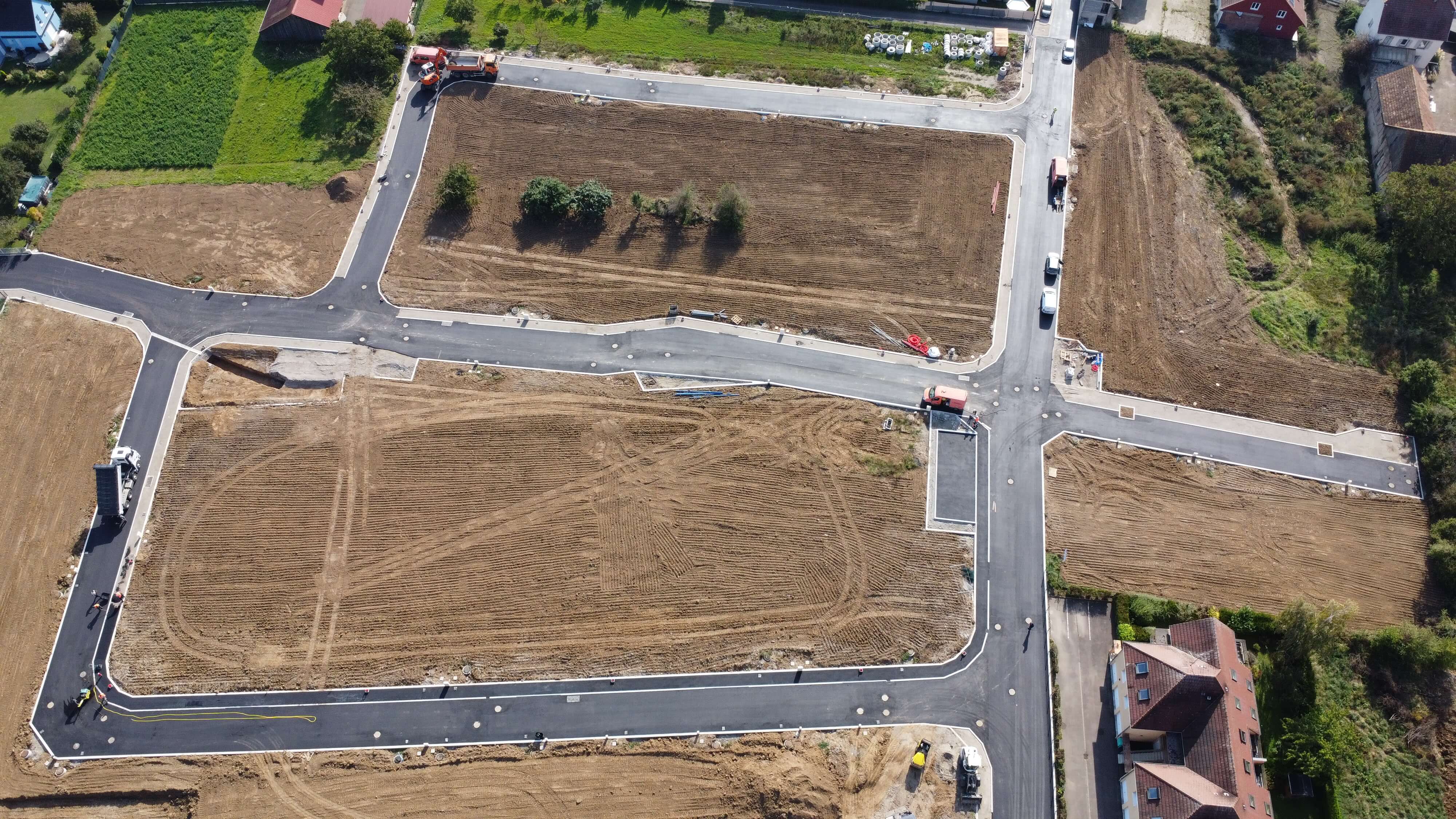 Lotissement Terre d’Alliance à Bischwihr – Avancement des travaux par Terre & Développement.