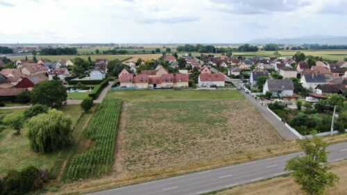 Lotissement Terre et Développement Terre du Muguet Wickerschwihr vue aérienne