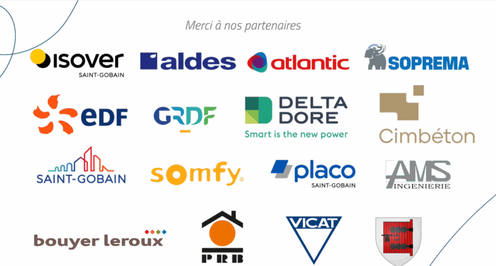 Ensemble des logos des partenaires du projet de réhabilitation mené par Terre et Développement.